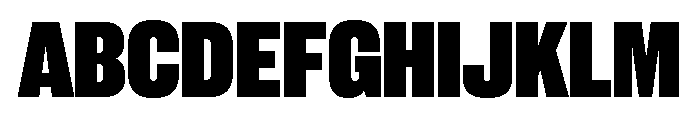 Neue Corp Narrow Heavy Font UPPERCASE