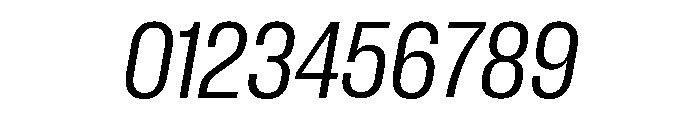 Neue Corp Narrow Italic Font OTHER CHARS