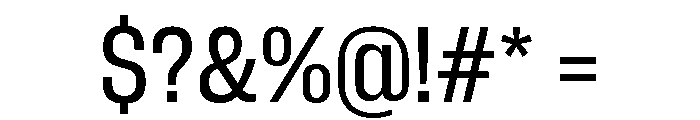 Neue Corp Narrow Medium Font OTHER CHARS