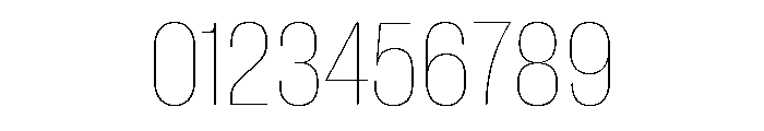 Neue Corp Narrow Thin Font OTHER CHARS
