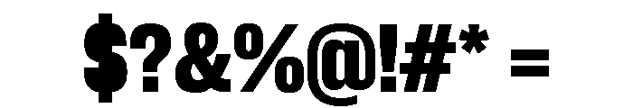 Neue Corp Narrow Ultrabold Font OTHER CHARS
