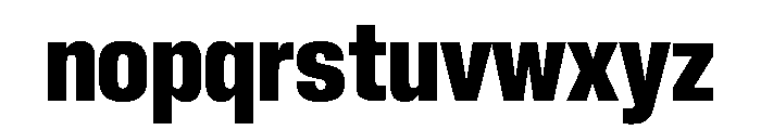 Neue Corp Narrow Ultrabold Font LOWERCASE