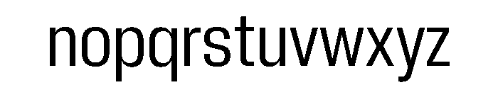 Neue Corp Narrow Font LOWERCASE
