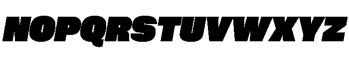 Neue Corp Normal Black Italic Font UPPERCASE