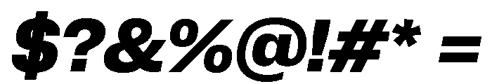 Neue Corp Normal Bold Italic Font OTHER CHARS