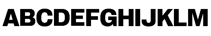 Neue Corp Normal Bold Font UPPERCASE