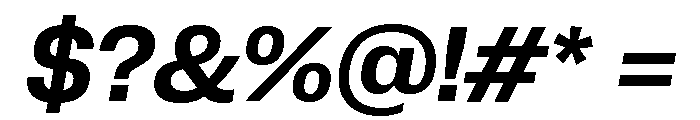 Neue Corp Normal Semibold Italic Font OTHER CHARS
