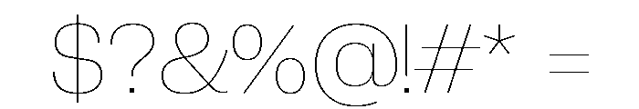 Neue Corp Normal Thin Font OTHER CHARS