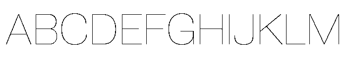 Neue Corp Normal Thin Font UPPERCASE