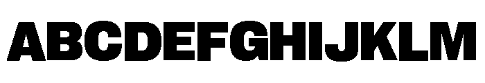 Neue Corp Normal Ultrabold Font UPPERCASE