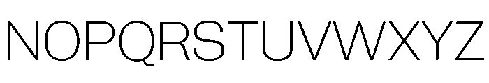 Neue Corp Normal Ultralight Font UPPERCASE