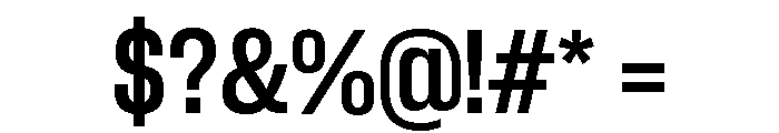 Neue Corp Semibold 3 Font OTHER CHARS