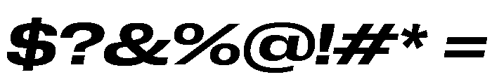Neue Corp Semibold Italic 2 Font OTHER CHARS