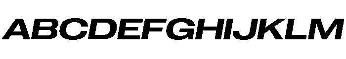 Neue Corp Semibold Italic 2 Font UPPERCASE