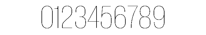 Neue Corp Thin 3 Font OTHER CHARS