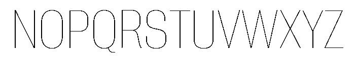 Neue Corp Thin 3 Font UPPERCASE
