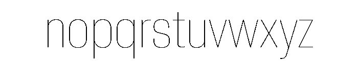Neue Corp Thin 3 Font LOWERCASE