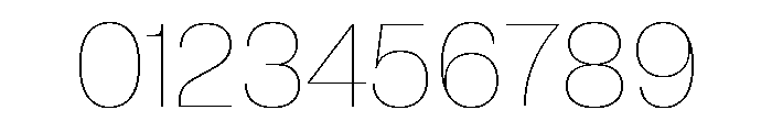 Neue Corp Thin 4 Font OTHER CHARS