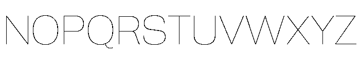 Neue Corp Thin 4 Font UPPERCASE