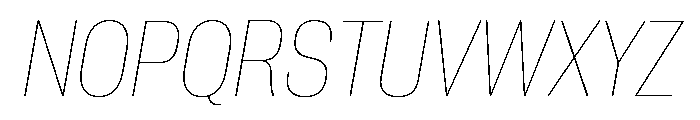 Neue Corp Thin Italic 3 Font UPPERCASE