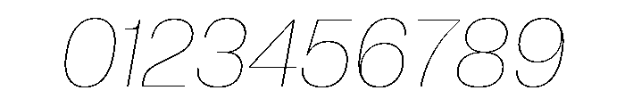 Neue Corp Thin Italic 4 Font OTHER CHARS