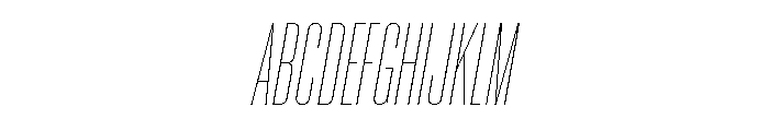 Neue Corp Thin Italic Font UPPERCASE