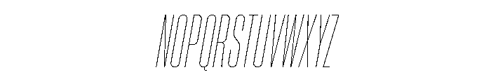 Neue Corp Thin Italic Font UPPERCASE