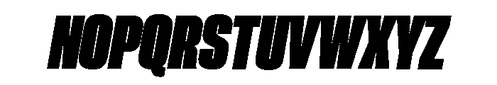 Neue Corp Tight Black Italic Font UPPERCASE
