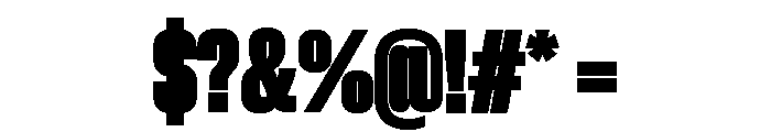 Neue Corp Tight Black Font OTHER CHARS