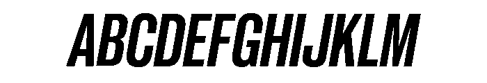 Neue Corp Tight Bold Italic Font UPPERCASE