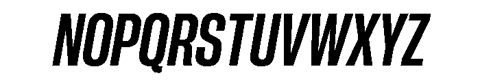 Neue Corp Tight Bold Italic Font UPPERCASE