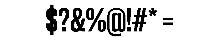 Neue Corp Tight Bold Font OTHER CHARS