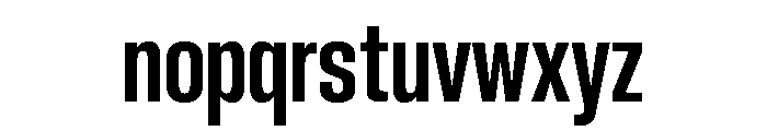 Neue Corp Tight Bold Font LOWERCASE