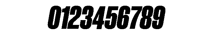 Neue Corp Tight Heavy Italic Font OTHER CHARS