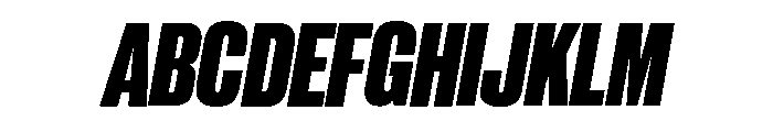 Neue Corp Tight Heavy Italic Font UPPERCASE