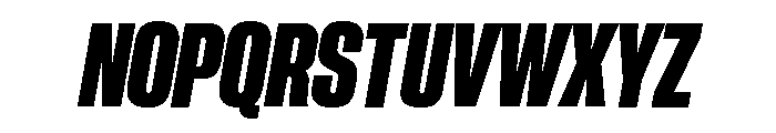 Neue Corp Tight Heavy Italic Font UPPERCASE