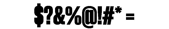 Neue Corp Tight Heavy Font OTHER CHARS