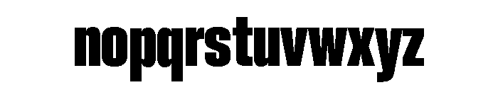 Neue Corp Tight Heavy Font LOWERCASE
