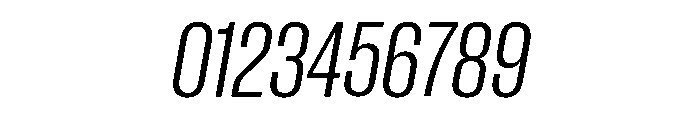 Neue Corp Tight Italic Font OTHER CHARS