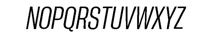 Neue Corp Tight Italic Font UPPERCASE