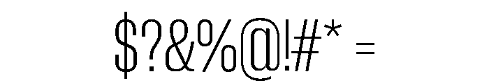 Neue Corp Tight Light Font OTHER CHARS