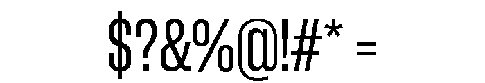 Neue Corp Tight Medium 2 Font OTHER CHARS