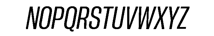 Neue Corp Tight Medium Italic Font UPPERCASE