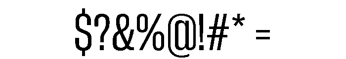 Neue Corp Tight Medium Font OTHER CHARS