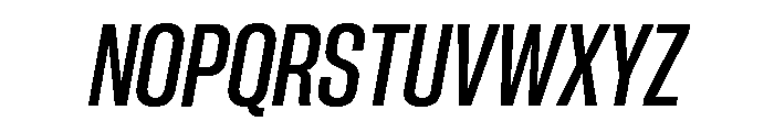 Neue Corp Tight Semibold Italic Font UPPERCASE