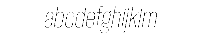 Neue Corp Tight Thin Italic FONT