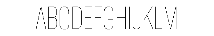 Neue Corp Tight Thin Font UPPERCASE
