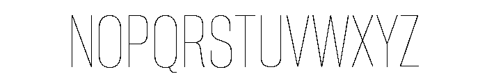Neue Corp Tight Thin Font UPPERCASE