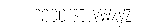 Neue Corp Tight Thin Font LOWERCASE
