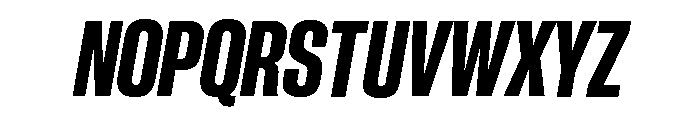 Neue Corp Tight Ultrabold Italic Font UPPERCASE